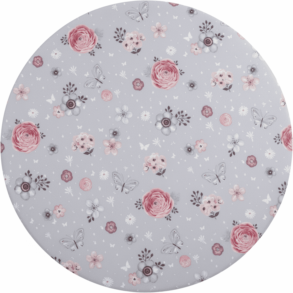 Baby Care PVC Playmat Round – Flowers
