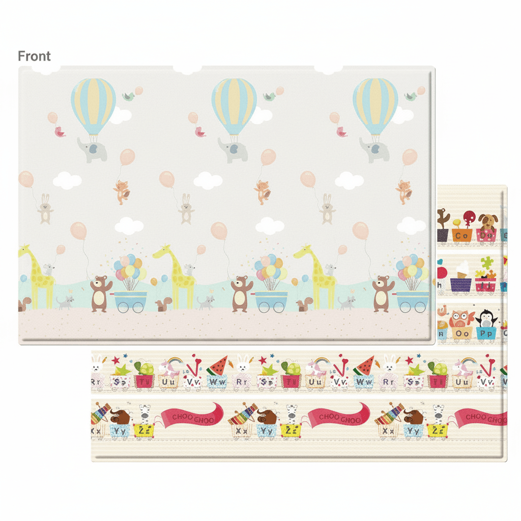 Baby Care PVC Playmat Hot Air Balloon – Medium