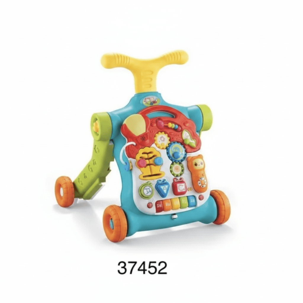 Right Start 5 in 1 Musical Activity Push Walker – Deluxe Teal