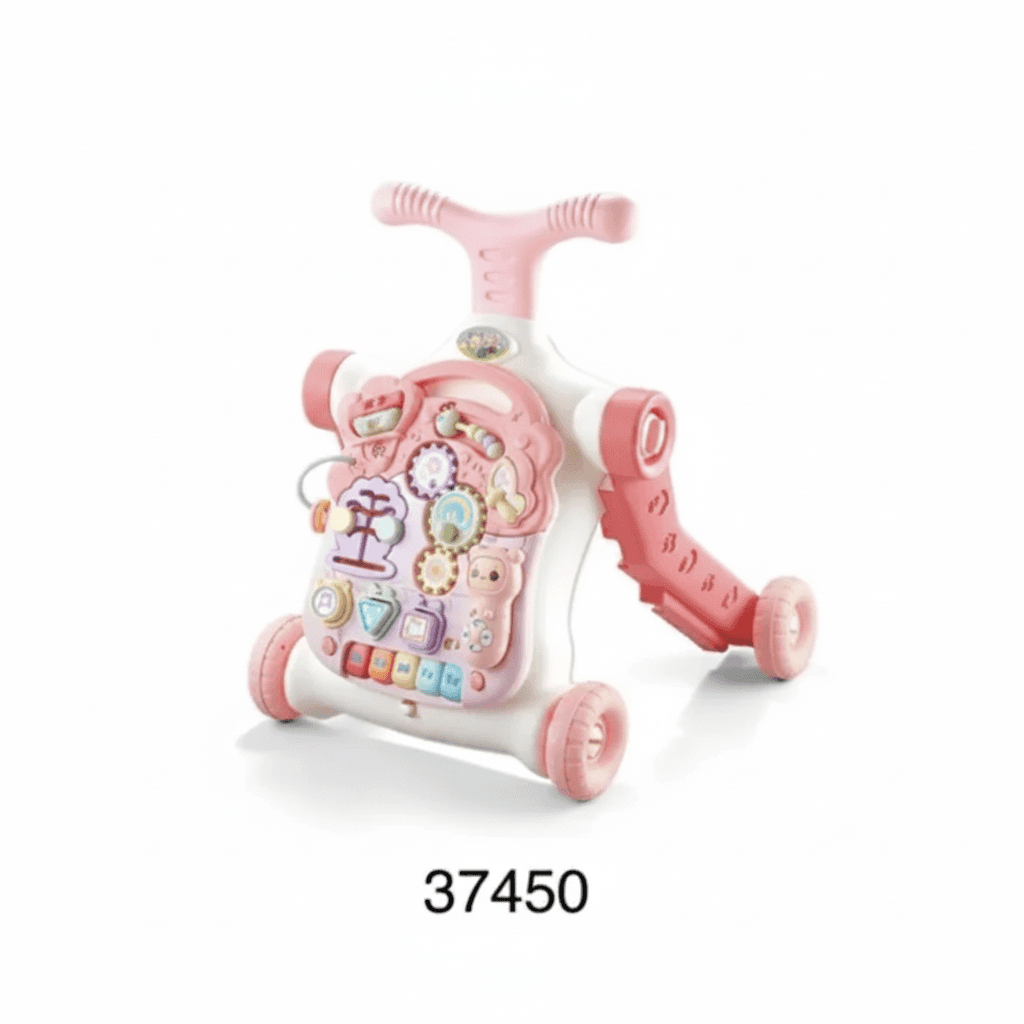Right Start 5 in 1 Musical Activity Push Walker – Deluxe Pink