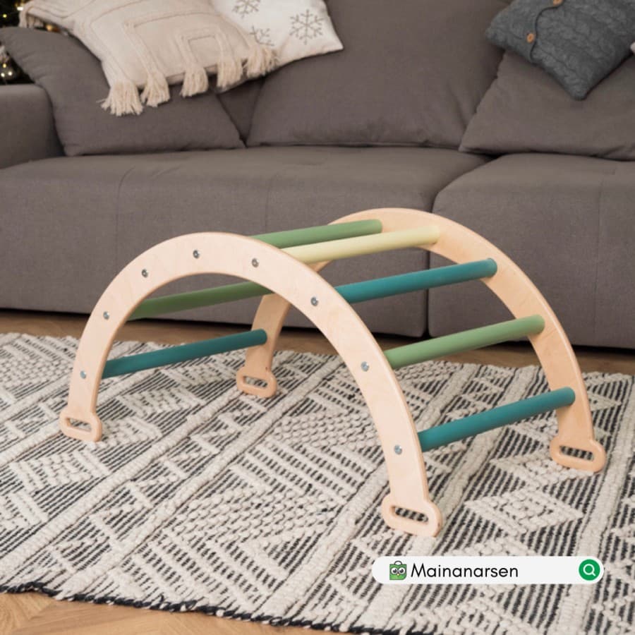 Climbing Arch Natural Wood by MainanArsen – Green Forest