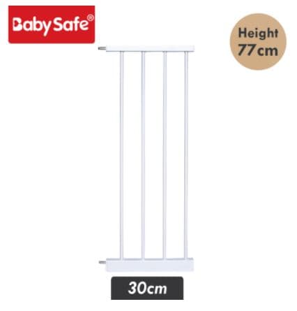 Baby Safe Safety Gate Extension 30cm – White