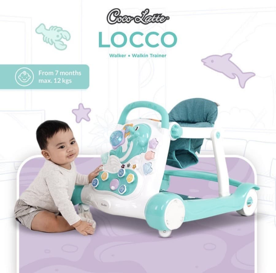 Cocolatte Locco 2in1 Baby Walker – Green