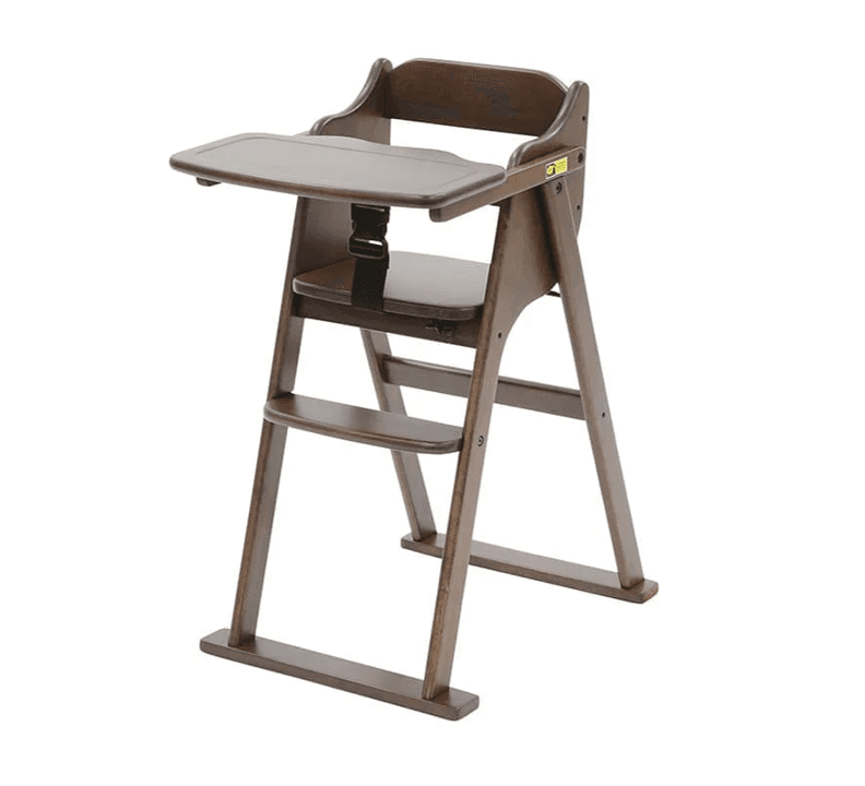Yamatoya Tatameru High Chair – Dark Brown