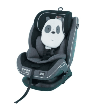 Cocolatte We Bare Bears Isofix Carseat – Pan Pan Grey