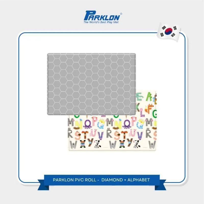 Parklon Playmat PVC Roll Size M – Diamond & Alphabet