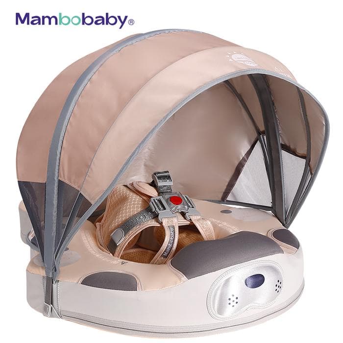 Mambobaby Seal Chest Float Swim Trainer Ban Pelampung Bayi – Brown