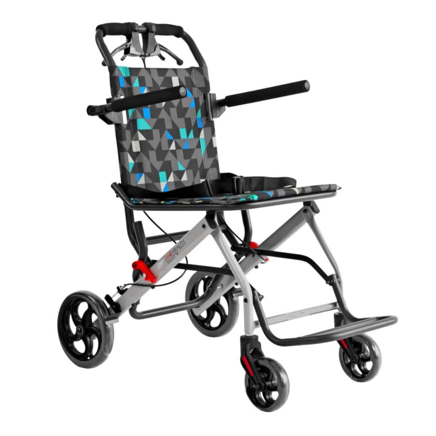 OneHealth DY800 Kursi Roda Travel – Biru