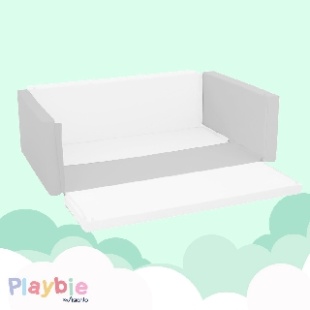 Playbie Bumperbed – Grey Combi