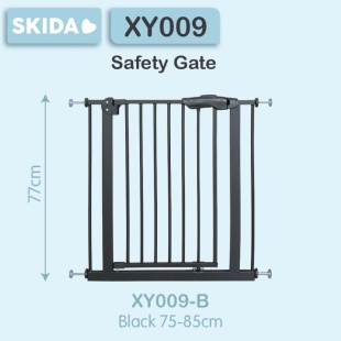 Baby Safe Door & Safety Gate XY009 75-85cm – Black