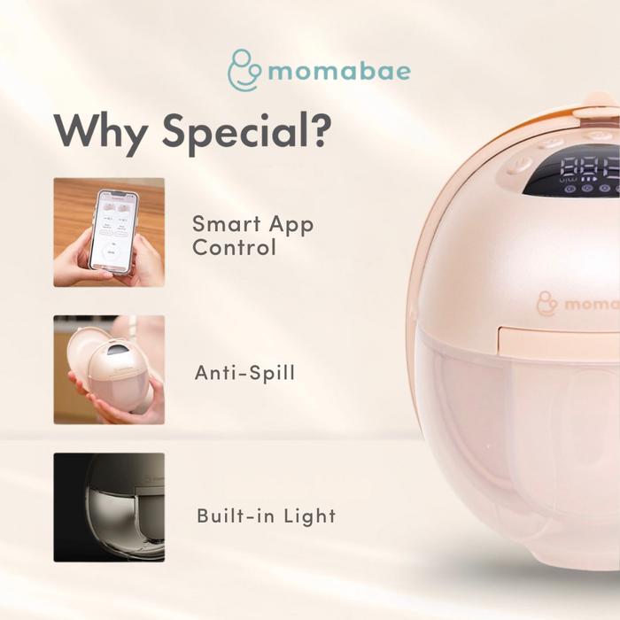 NEW UNIT – Momabae Omni S+ Pompa ASI Elektrik Handsfree Breast Pump – 1pcs