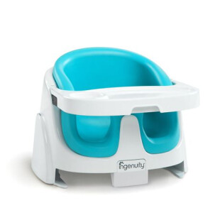 Ingenuity Baby Base 2-in-1 Booster Seat – Aqua (Tanpa Tali Penyambung ke Kursi)