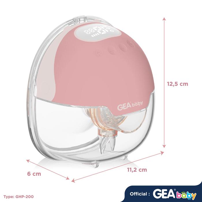 GEA Baby Cello Orla GHP-200 Handsfree Breast Pump – Rose
