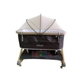 Babyelle Cloud Bedside Crib Box Bayi – Dark Grey