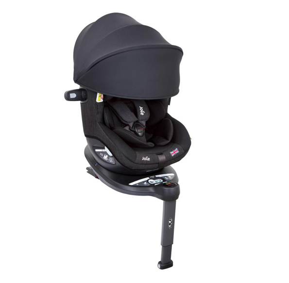 Joie i-Spin 360 ISOFIX Car Seat with Canopy – Mesh Black