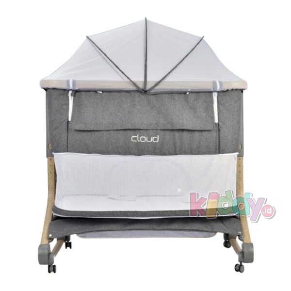 Babyelle Cloud Bedside Crib Box Bayi – Light Grey Brand: BabyelleRp 9.300 / Hari