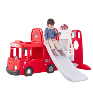 Yaya Tayo Bus 4in1 Slide & Swing – Red