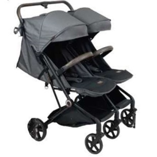 Babyelle Duo Allure Prestige Edition Twin Auto Fold Stroller – Grey