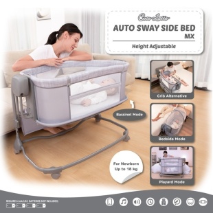 Cocolatte Auto Sway Swing Sidebed MX – Dark Grey
