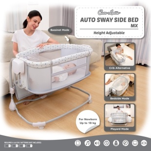 Cocolatte Auto Sway Swing Sidebed MX – Light Grey