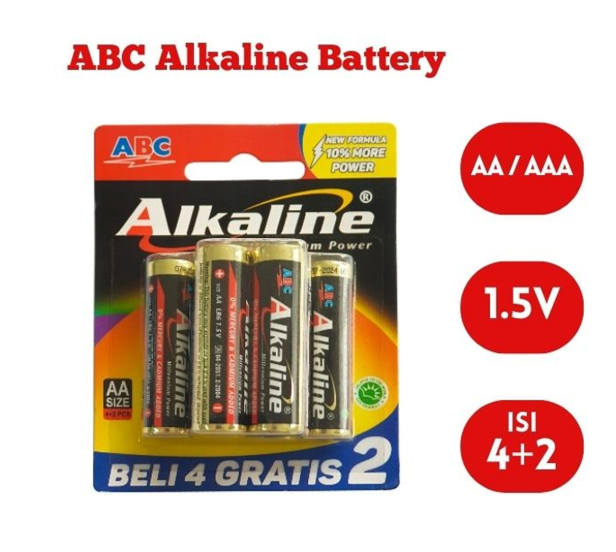 (BELI BARU) Baterai Alkaline type AA isi 6