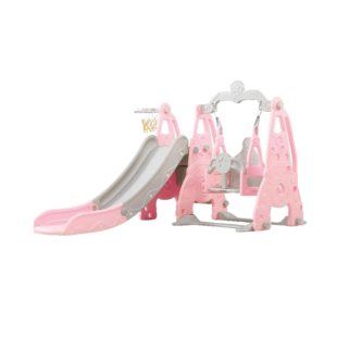 Bingo Clown 3in1 Slide Swing and Basket – Pink