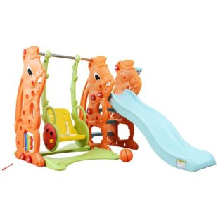 Labeille Bunny Slide Swing N Grow Activity – Orange Tosca