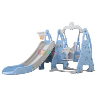Bingo Clown 3in1 Slide Swing and Basket – Blue