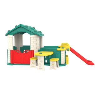 Tobebe Big Happy Playhouse Slide with Table Chair