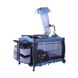 Pliko B 1179 XLR Sweet Dream Baby Box – Blue (DISKON – Tanpa Gantungan Boneka & Musik Mati)