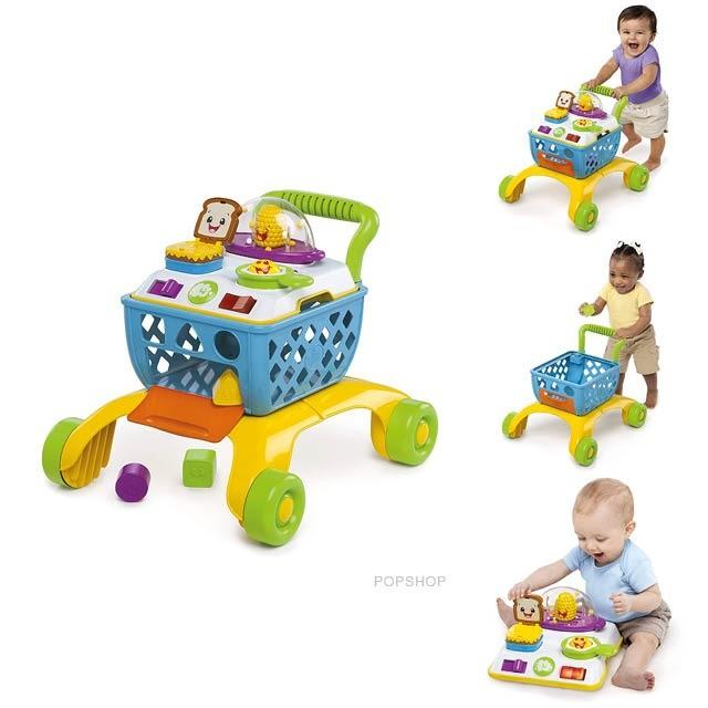 Bright Starts 4-in-1 Shop N Cook Push Walker (DISKON TANPA BALOK SHAPES) 4