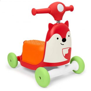 Skip Hop Zoo Indoor Ride-On Scooter Toy – Fox